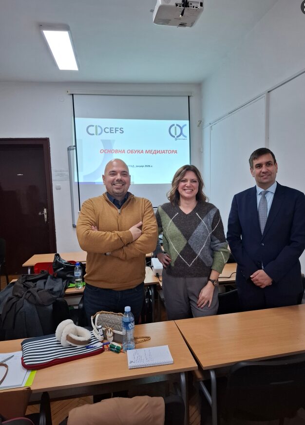 Osnovna obuka medijatora — CEFS, Beograd, januar 2026.